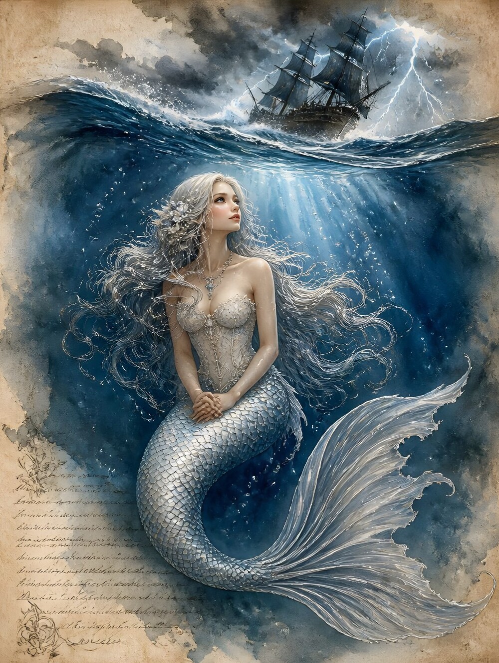 Beautifil Mermaid Print